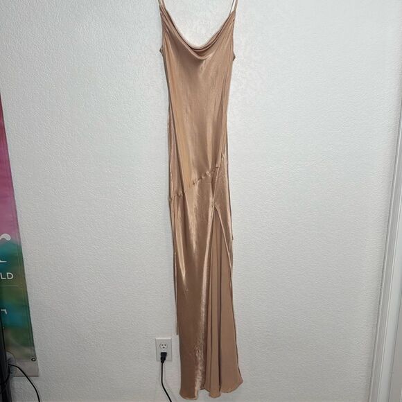 NWT Shona Joy Bias Cowl Maxi Dress Revolve Desert Rose Size 4 - Picture 2 of 14